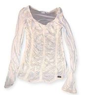 Sean John ruched blouse