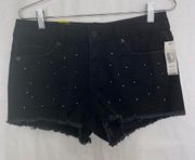 5/$25 no boundaries black jeans shorts cut off junior size 11