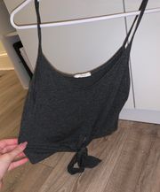 Dark Gray  Crop Top