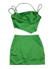 White Fox Boutique - Matching Skirt Set in Green