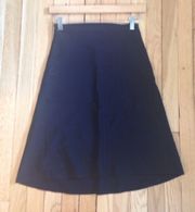 Black "Manon" a-line Jacquard Skirt Size Small