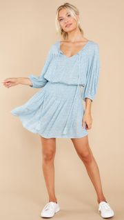 NWT  Blue Long Sleeve Dress