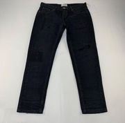 One Teaspoon Black Distressed Denim Slim Leg Jeans 18352C 30 New