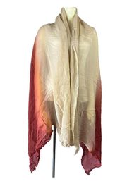 Womens Ombre Dip Dyed Scarf Shawl Wrap Sheer pashmina 84" Long