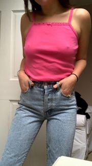 Christie Brooks Vintage 90s Pink Cami Top