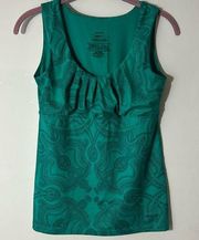 Patagonia Bandha Tank Top with Ruched Bodice Teal