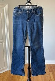 Ariat R.E.A.L. denim jeans in a size 33L rodeo western boot