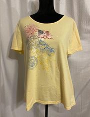 Breckinridge Yellow Patriotic Tee T-shirt Size XL