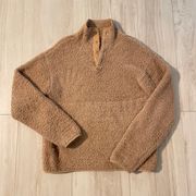 camel fleece cozy collection pullover