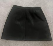 Black Leather Skirt