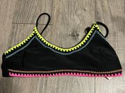 Xhilaration Xhileration Neon & Black Swim Top