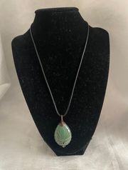 Wire Wrap Gemstone Necklace 