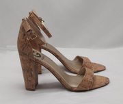 G By Guess Shantel3 Shoes Women's Size 9M Cork Block Heel Open Toe Sandals