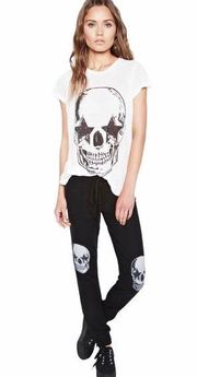 Lauren Moshi ✰ Kizzy Star Eye Skull Sweatpants ✰ Super Soft Material ✰ Jet Black