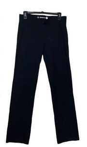 Betabrand womens medium black pull on straight leg casual pants trousers work bu