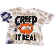 Creep It Real Graphic Tee White Women Size Medium NWOT