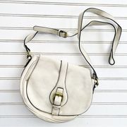 Crossbody cream Buckle Flap Satchel Bag