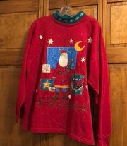 Holiday Time Santa Turtleneck Sweatshirt 18/20