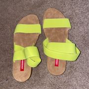 Neon Yellow  Sandals