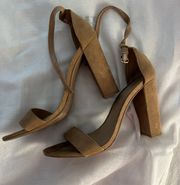 Nude Block Heels