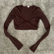 Garage Brown Long Sleeve Top