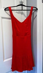 Red Flare Dress