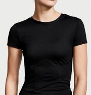 Victoria's Secret Point On Black Short Sleeve Athletic Top