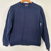 Lands’ End Blue Crew Neck Sweater Size Medium