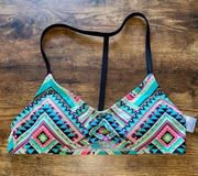 Aztec Pattern Padded Bikini Top