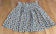 ELIZABETH & JAMES SHORT FLORAL SILK SKIRT WOMENS SZ 0/2