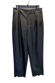 047 25 INC INTERNATIONAL CONCEPTS FAUX LEATHER PANTS CUT OUT 8 NWT