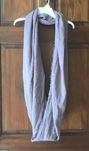 Purple infinity scarf