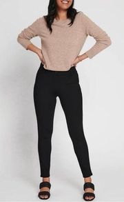 Betabrand Black Classic Dress Pant Yoga Pant Skinny SP