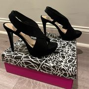 Diane Von Furstenberg Zia Shoe in Black Suede