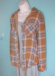 Thread & Supply Cotton Flannel Shirt Size L