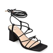 Black Ankle-tie Sandal