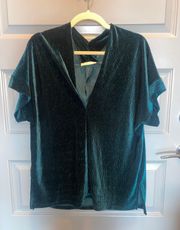 Dark Green Velvet Shirt