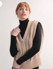 Darling, Keen Sweater Cable Vest        Desert Sand   XS