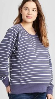 Isabel Maternity by Ingrid & Isabel Striped Crewneck Sweatshirt