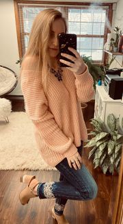 Blush Oversized Sweater