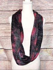 Steve Madden red/pink/black/gray Sweater Infinity Scarf