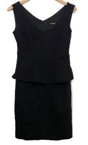 NANETTE LEPORE ANTHROPOLOGIE Marmalade Peplum Dress Black Sleeveless Sheath 2