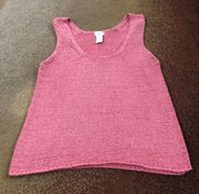 Pink crochet top sleeveless never worn 
