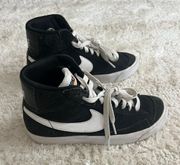 Nike Mid Blazer Shoes Suede Black