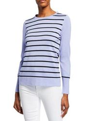 NWT Karl Lagerfeld Paris Striped Crewneck Sweater