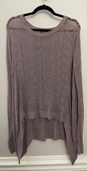 Toad & Co Woodstock Cardigan Sweater Organic Cotton Blue‎ Pointelle Size XS