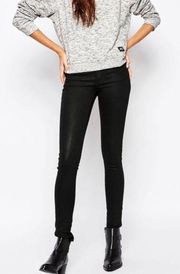 CHEAP MONDAY STOCKHOLM Coated Stretch Skinny Jeans Size 28/29