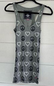 VS Pink Peace Love Y2K Tank Top