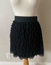 Xhileration Ruffled Midi Skirt