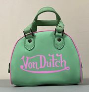 Mint Green Pink Mini Bowling Bag Purse Handbag Pocketbook Satchel 💚🩷